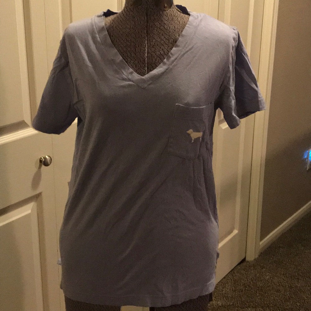 PINK V-neck Tee